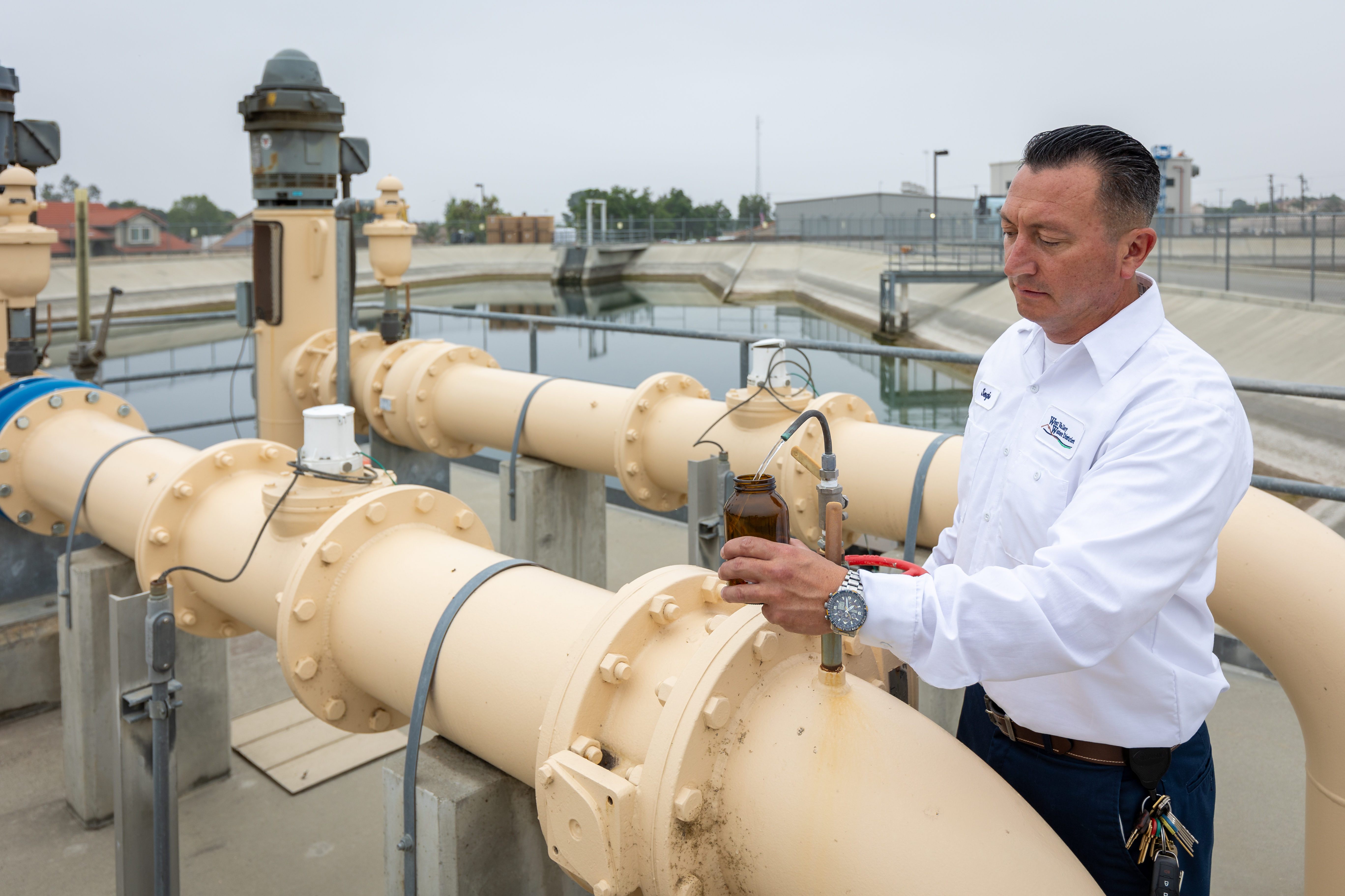WVWD staff performing maintenance on infrastructure