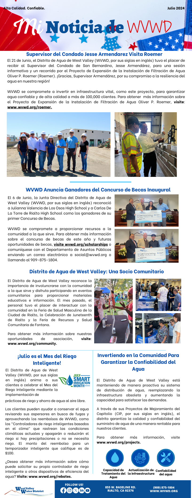 July Newsletter - Spanish