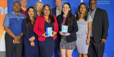 WVWD Board and staff with award